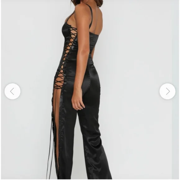 NWT MESHKI LACE UP JUMPSUIT - Picture 3 of 10